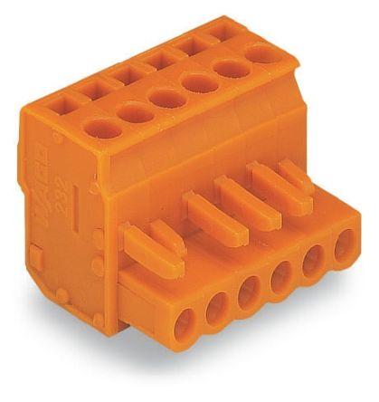 WAGO 232 Series Connector, 2-Pole, Female, 2-Way, Plug-In, 15A