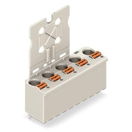 WAGO 2092 Series Straight PCB Mount PCB Header, 2-Contact, 1-Row, 7.5mm Pitch, Solder, Through Hole Termination