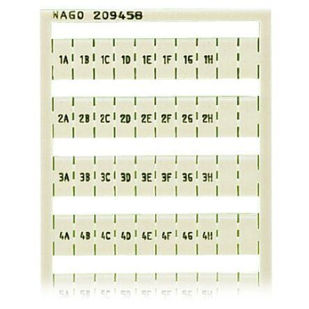 WAGO, 209 Marker Strip for use with  for use with Terminal Blocks