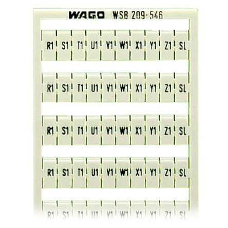WAGO, 209 Marker Card for use with  for use with Terminal Blocks