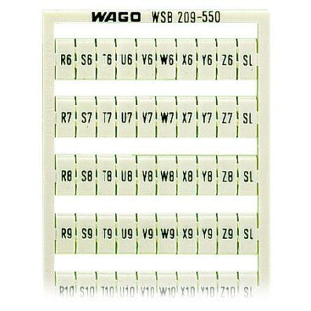 WAGO, 209 Marker Card for use with  for use with Terminal Blocks