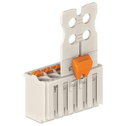 WAGO 2091 Series Pluggable Connector, 3-Pole, Female, 6-Way, Push-In, 10A