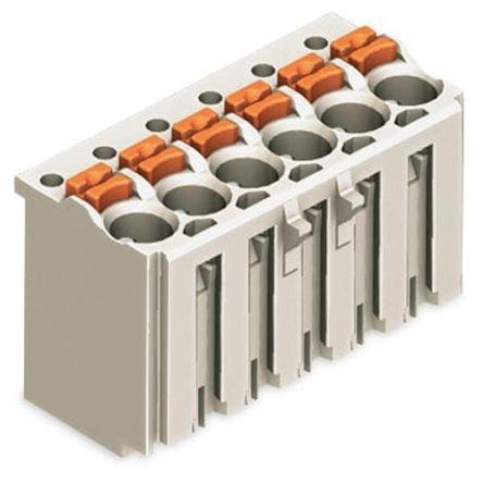 WAGO 2091 Series Connector, 7-Pole, Female, 7-Way, Push-In, 10A