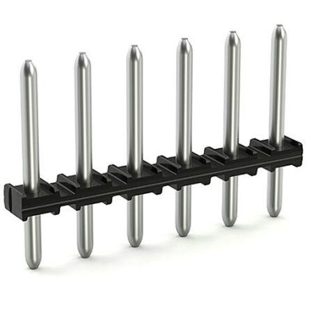 WAGO 2091 Series Straight Vertical/Horizontal Mount Header, 4 Contact(s), 1mm Pitch, 1 Row(s), Unshrouded