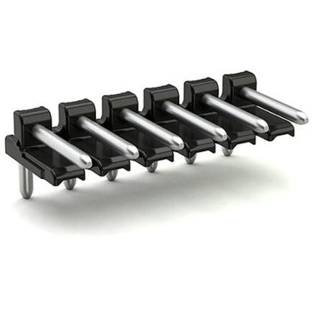 WAGO 2091 Series Angled Vertical/Horizontal Mount Header, 2 Contact(s), 1mm Pitch, 1 Row(s), Unshrouded