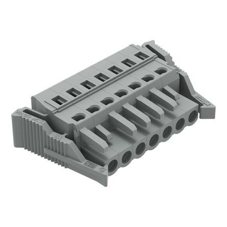 WAGO 231 Series Pluggable Connector, 7-Pole, Female, 7-Way, Snap-In, 16A