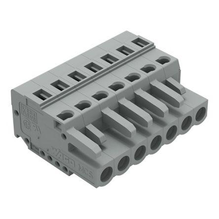 WAGO 231 Series Connector, 7-Pole, Female, 7-Way, Snap-In, 16A