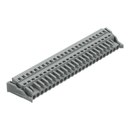 WAGO 231 Series Connector, 24-Pole, Female, 24-Way, Snap-In, 16A