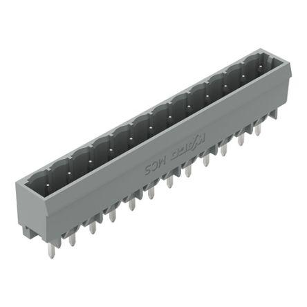 WAGO 231 Series Straight Vertical/Horizontal Mount Header, 12 Contact(s), 1mm Pitch, 1 Row(s), Unshrouded