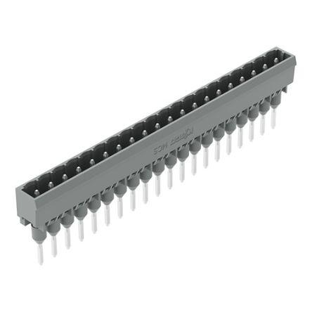 WAGO 231 Series Straight PCB Mount PCB Header, 20 Contact(s), 5mm Pitch, 1 Row(s), Shrouded