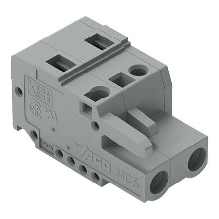 WAGO 231 Series Pluggable Connector, 2-Pole, Female, 2-Way, Snap-In, 16A