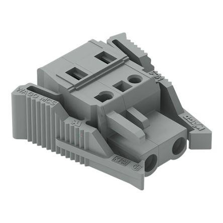 WAGO 231-202 Series Pluggable Connector, 2-Pole, Female, 2-Way, Plug-In, 16A