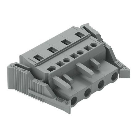 WAGO 231 Series Connector, 4-Pole, Female, 4-Way, Cable Mount, 15A