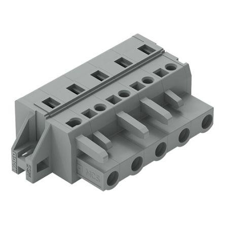 WAGO 231 Series Connector, 5-Pole, Female, 5-Way, Cable Mount, 15A