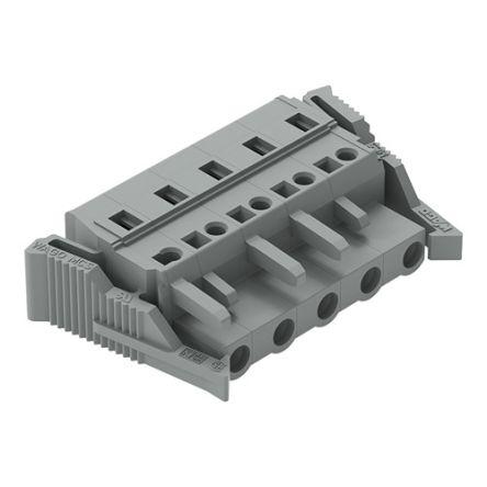 WAGO 231 Series Pluggable Connector, 5-Pole, Female, 5-Way, Snap-In, 16A