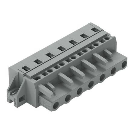 WAGO 231 Series Connector, 7-Pole, Female, 7-Way, Cable Mount, 15A