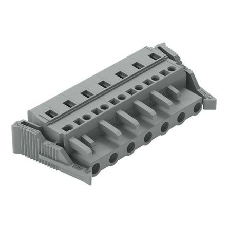 WAGO 231 Series Pluggable Connector, 7-Pole, Female, 7-Way, Snap-In, 16A