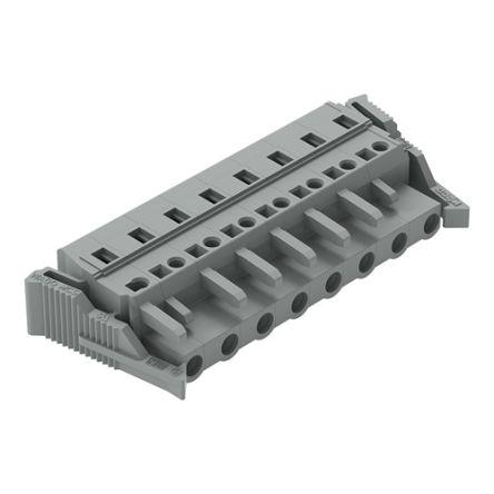 WAGO 231 Series Connector, 8-Pole, Female, 8-Way, Cable Mount, 15A