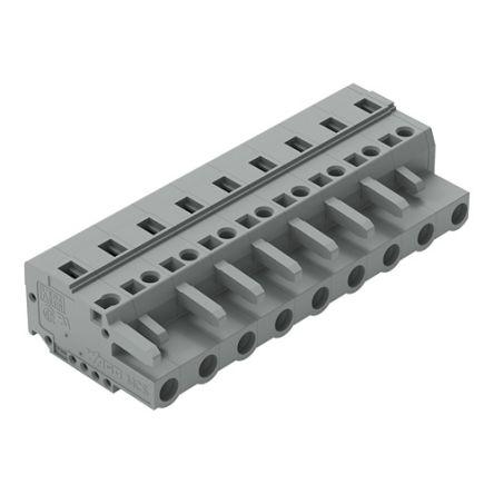 WAGO 231 Series Connector, 9-Pole, Female, 9-Way, Cable Mount, 15A