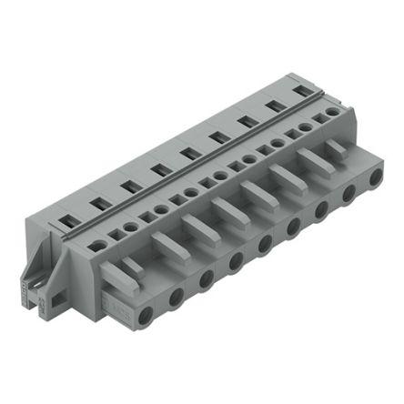 WAGO 231 Series Pluggable Connector, 9-Pole, Female, 9-Way, Snap-In, 16A