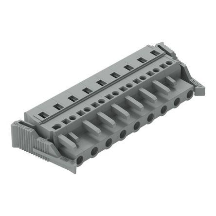 WAGO 231 Series Connector, 9-Pole, Female, 9-Way, Cable Mount, 15A