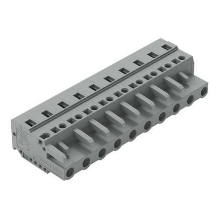 WAGO 231 Series Connector, 10-Pole, Female, 10-Way, Cable Mount, 15A