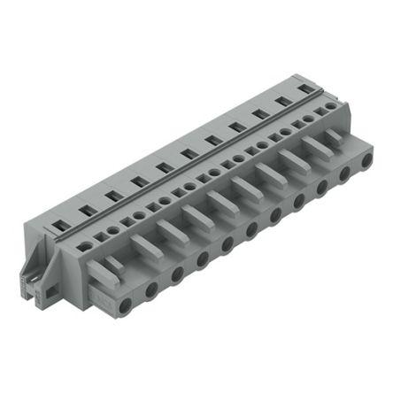 WAGO 231 Series Pluggable Connector, 11-Pole, Female, 11-Way, Panel Mount, 16A