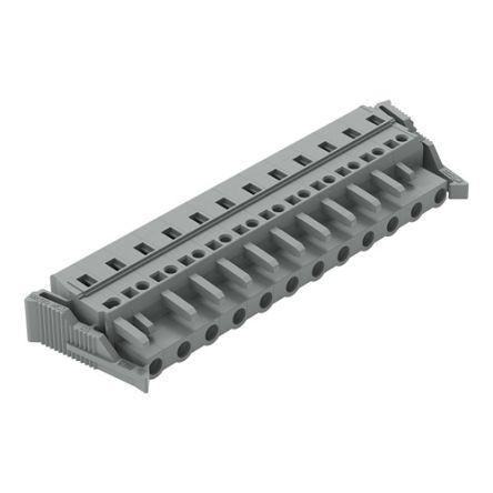 WAGO 231 Series Pluggable Connector, 12-Pole, Female, 12-Way, Snap-In, 16A