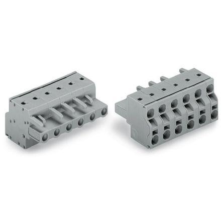 WAGO 231 Series Pluggable Connector, 8-Pole, Female, 8-Way, Snap-In, 16A