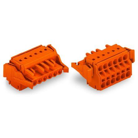 WAGO 231 Series Connector, 8-Pole, Female, 8-Way, Snap-In, 16A