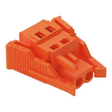 WAGO 231 Series Connector, 2-Pole, Female, 2-Way, Snap-In, 16A