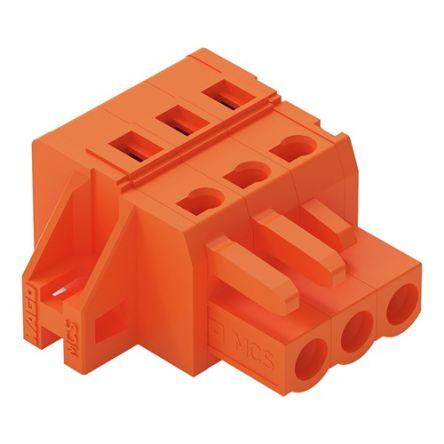 WAGO 231 Series Connector, 3-Pole, Female, 3-Way, Feed Through, 16A