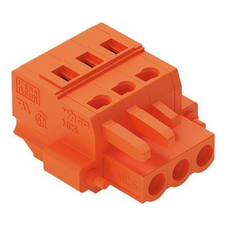 WAGO 231 Series Connector, 3-Pole, Female, 3-Way, Push-In, 16A