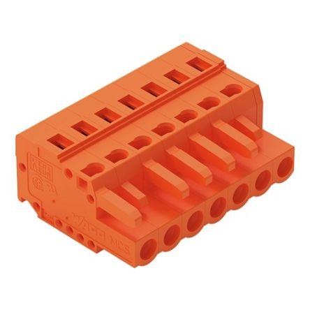 WAGO 231 Series Pluggable Connector, 7-Pole, Female, 7-Way, Snap-In, 16A