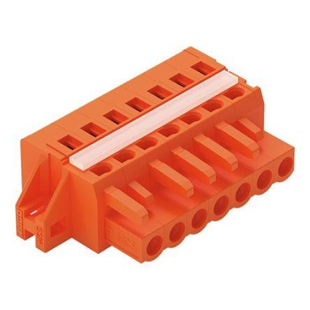 WAGO 231 Series Connector, 7-Pole, Female, 7-Way, Snap-In, 16A