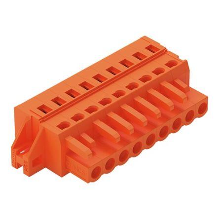 WAGO 231 Series Connector, 9-Pole, Female, 9-Way, Feed Through, 16A