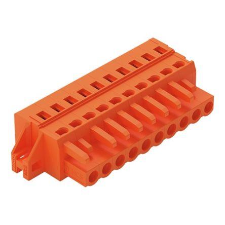 WAGO 231 Series Connector, 10-Pole, Female, 10-Way, Feed Through, 16A