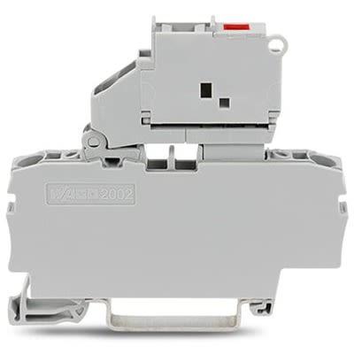 WAGO2002-1611/1000-541 TOPJOB S Series DIN Rail Terminal Block, 2.5mm², 1-Level, Push-In Cage Clamp Termination, ATEX,