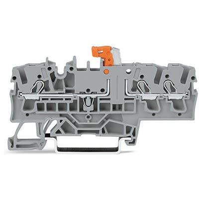 WAGO2002-1771 TOPJOB S Series DIN Rail Terminal Block, 2.5mm², 1-Level, Push-In Cage Clamp Termination, ATEX, EAC Ex,