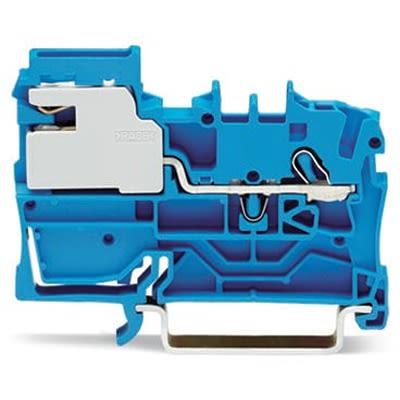 WAGO2002-7114 TOPJOB S Series DIN Rail Terminal Block, 2.5mm², 1-Level, Push-In Cage Clamp Termination, ATEX, EAC Ex,