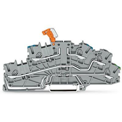 WAGO2003-6641 TOPJOB S Series Multi Level Terminal Block, 2.5mm², 3-Level, Push-In Cage Clamp Termination