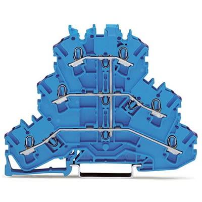 WAGO2002-3209 TOPJOB S Series Multi Level Terminal Block, 2.5mm², 3-Level, Push In Termination, ATEX, CSA, IECEx