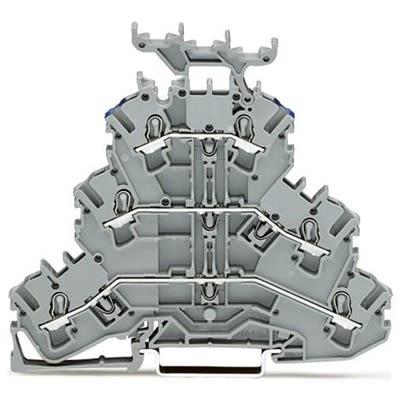 WAGO2002-3233 TOPJOB S Series Multi Level Terminal Block, 2.5mm², 3-Level, Push In Termination, ATEX, CSA, IECEx