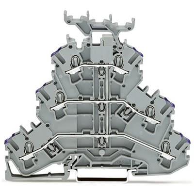 WAGO2002-3238 TOPJOB S Series Multi Level Terminal Block, 2.5mm², 3-Level, Push In Termination, ATEX, CSA, IECEx