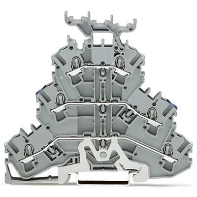 WAGO2002-3248 TOPJOB S Series Multi Level Terminal Block, 2.5mm², 3-Level, Push In Termination, ATEX, CSA, IECEx