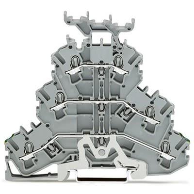 WAGO2002-3257 TOPJOB S Series Multi Level Terminal Block, 2.5mm², 3-Level, Push In Termination, ATEX, CSA, IECEx