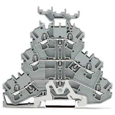 WAGO2002-3258 TOPJOB S Series Multi Level Terminal Block, 2.5mm², 3-Level, Push In Termination, ATEX, CSA, IECEx