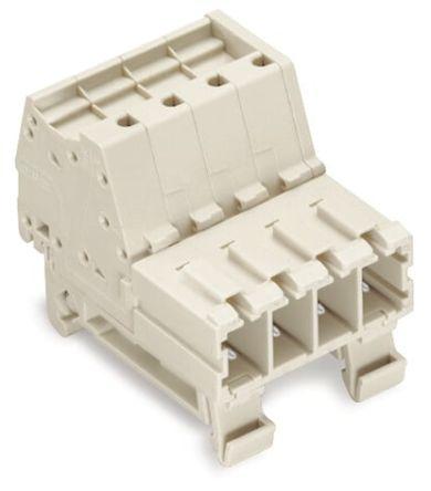 WAGO 831 Series Male Connector for Use with Female Connector, 41A, CSA