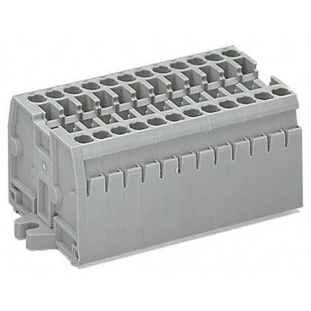 WAGO869-103 869 Series Terminal Strip, 2.5mm², 1-Level, Cage Clamp Termination