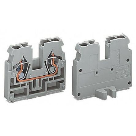 WAGO869-301 869 Series Terminal Block, 2.5mm², 1-Level, Cage Clamp Termination